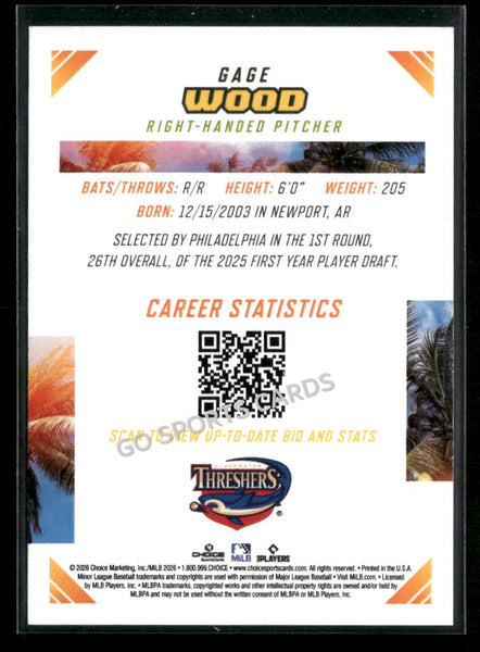 2026 Florida State League Top Prospects Gage Wood