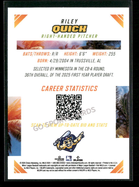 2026 Florida State League Top Prospects Riley Quick