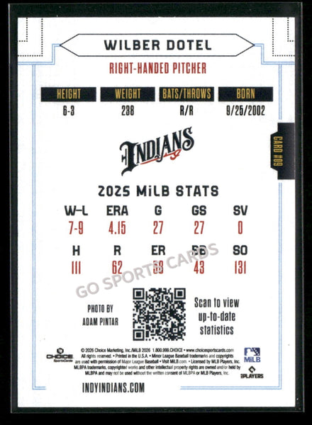 2026 Indianapolis Indians Wilber Dotel