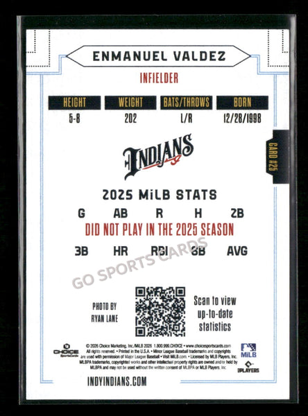2026 Indianapolis Indians Enmanuel Valdez