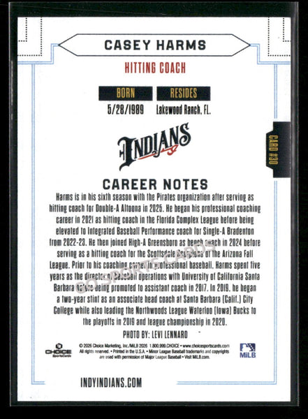 2026 Indianapolis Indians Casey Harms