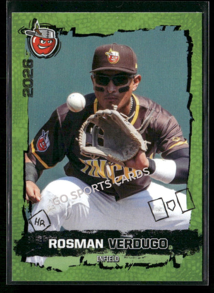 2026 Fort Wayne TinCaps Rosman Verdugo