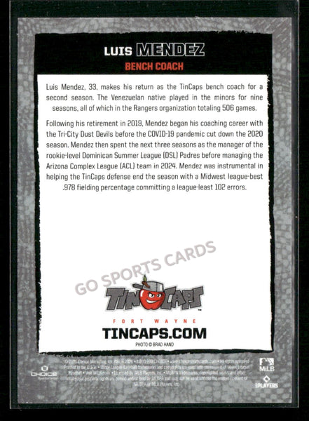 2026 Fort Wayne TinCaps Luis Mendez