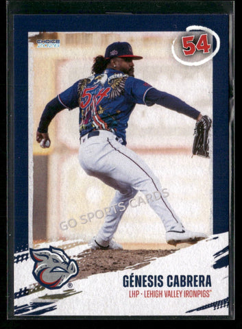 2026 Lehigh Valley IronPigs Genesis Cabrera