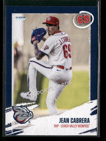 2026 Lehigh Valley IronPigs Jean Cabrera