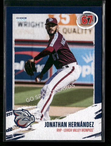 2026 Lehigh Valley IronPigs Jonathan Hernandez
