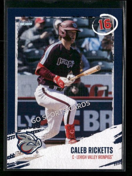 2026 Lehigh Valley IronPigs Caleb Ricketts