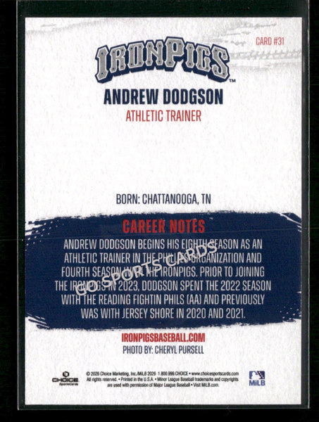 2026 Lehigh Valley IronPigs Andrew Dodgson