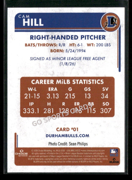 2026 Durham Bulls Cameron Cam Hill