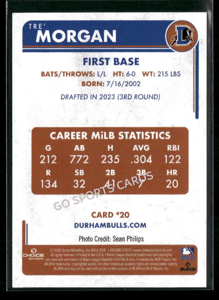 2026 Durham Bulls Tre Morgan