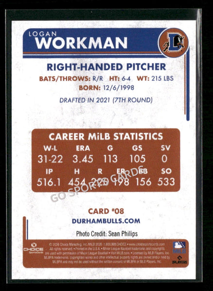 2026 Durham Bulls Logan Workman