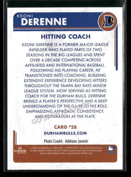 2026 Durham Bulls Keoni DeRenne