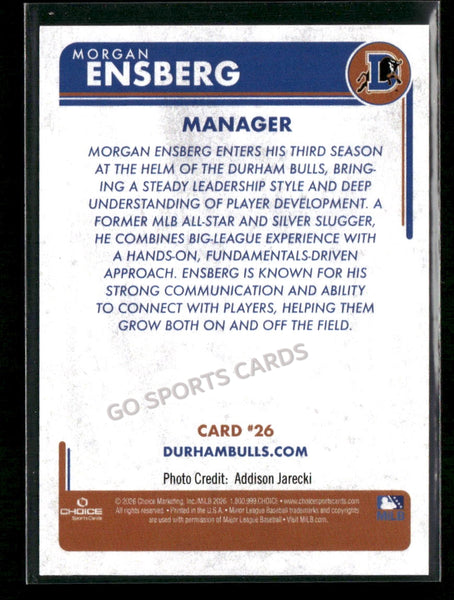 2026 Durham Bulls Morgan Ensberg