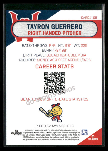 2026 Worcester Red Sox Tayron Guerrero