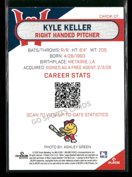 2026 Worcester Red Sox Kyle Keller