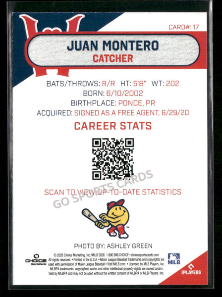2026 Worcester Red Sox Juan Montero