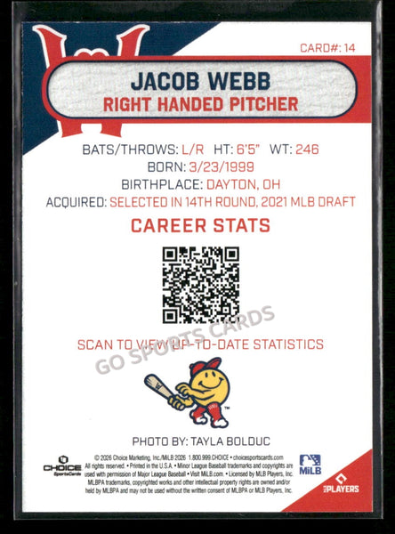 2026 Worcester Red Sox Jacob Webb