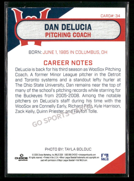 2026 Worcester Red Sox Dan Delucia