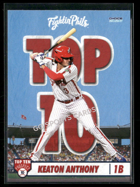 2026 Reading Fightin Phils Top 10 Prospect Keaton Anthony