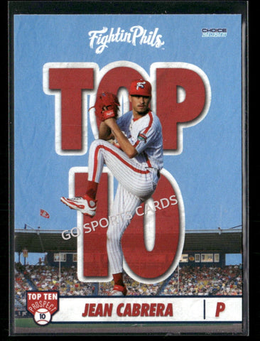 2026 Reading Fightin Phils Top 10 Prospect Jean Cabrera
