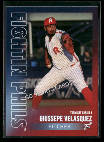 2026 Reading Fightin Phils Giussepe Velasquez