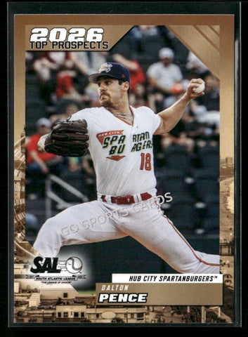 2026 South Atlantic League Top Prospects SAL Dalton Pence