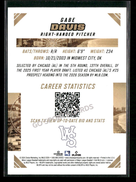 2026 South Atlantic League Top Prospects SAL Gabe Davis