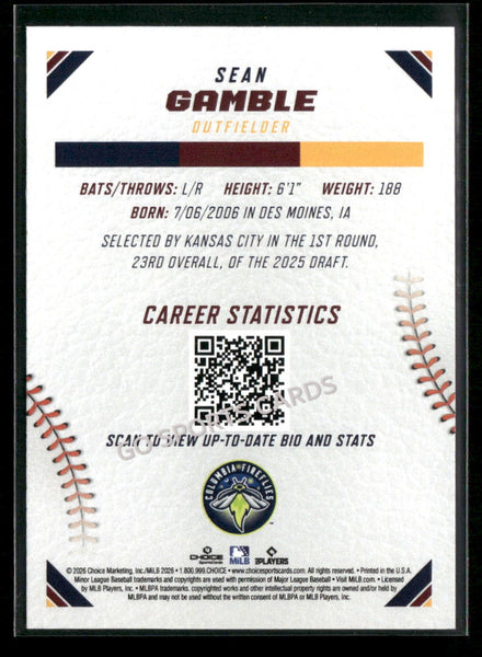 2026 Carolina League Top Prospects Sean Gamble