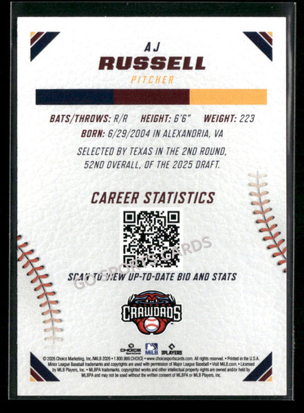 2026 Carolina League Top Prospects AJ Russell