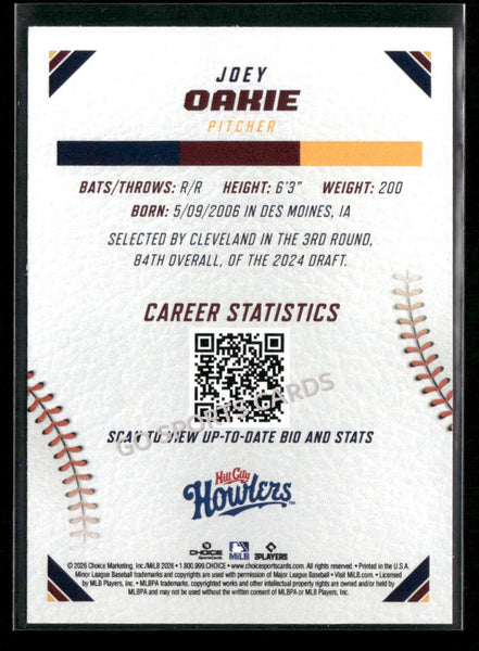 2026 Carolina League Top Prospects Joey Oakie