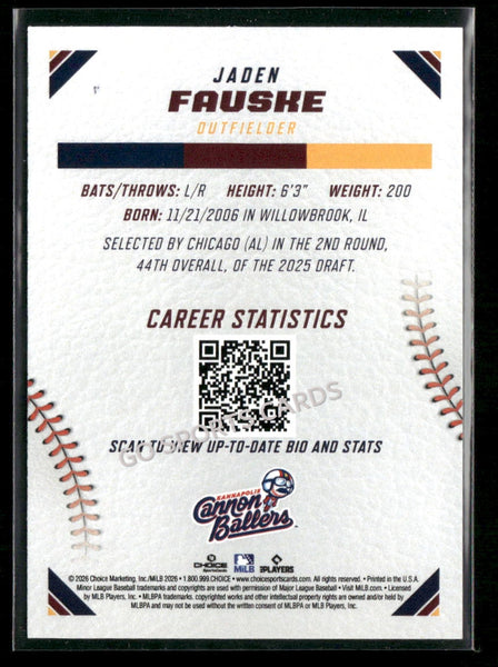 2026 Carolina League Top Prospects Jaden Fauske