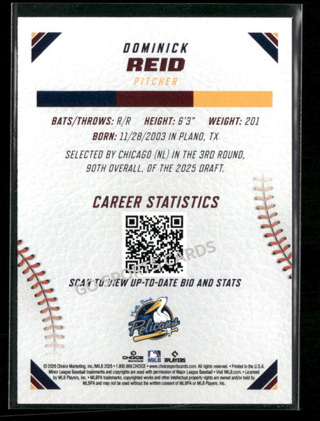 2026 Carolina League Top Prospects Dominick Reid