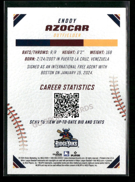 2026 Carolina League Top Prospects Enddy Azocar
