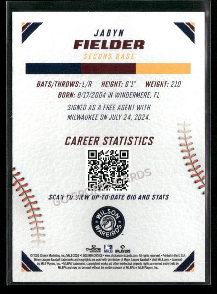 2026 Carolina League Top Prospects Jadyn Fielder