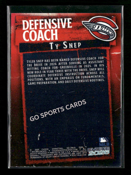2026 Greenville Drive Ty Snep