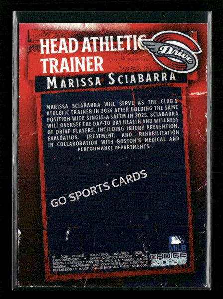 2026 Greenville Drive Marissa Sciabarra