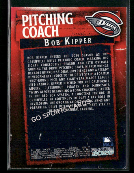 2026 Greenville Drive Bob Kipper