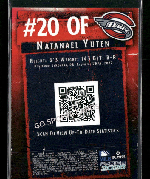 2026 Greenville Drive Natanael Yuten