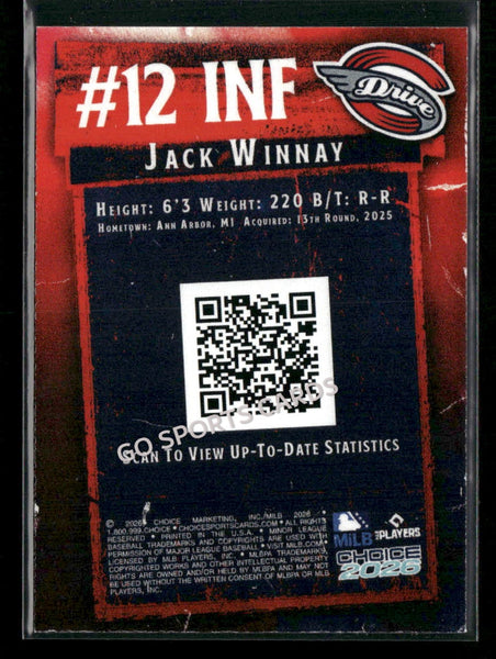 2026 Greenville Drive Jack Winnay