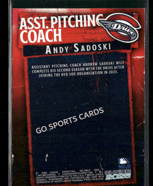 2026 Greenville Drive Andy Sadoski