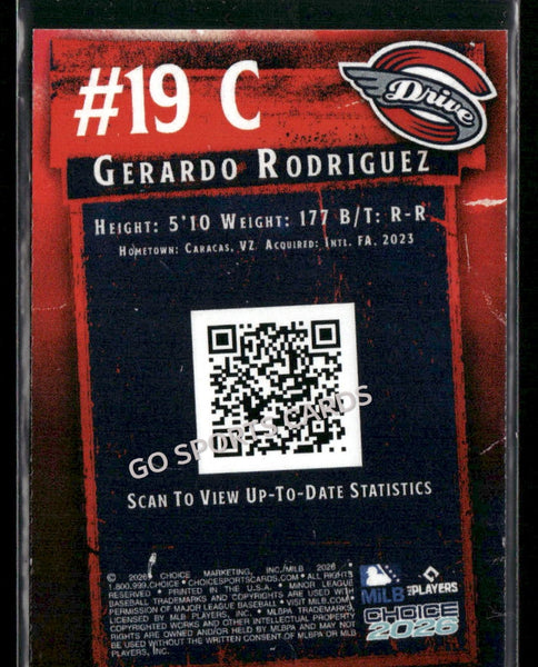 2026 Greenville Drive Gerardo Rodriguez
