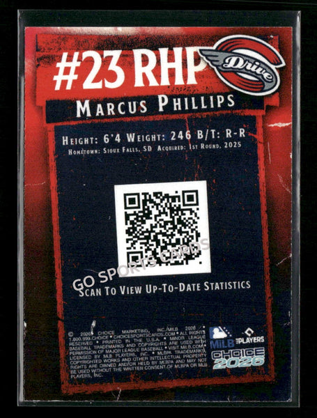 2026 Greenville Drive Marcus Phillips