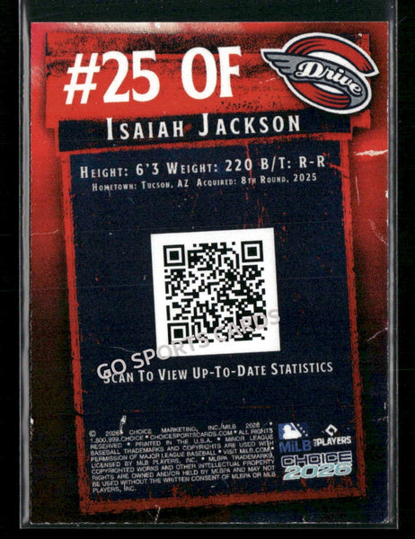2026 Greenville Drive Isaiah Jackson