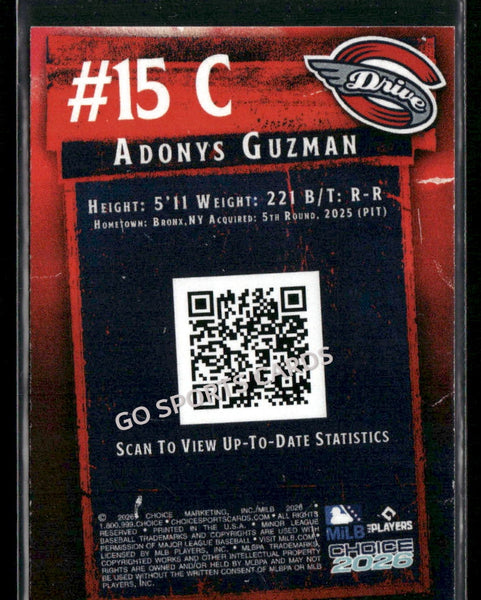 2026 Greenville Drive Adonys Guzman