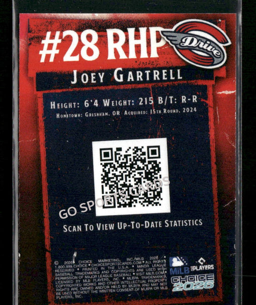 2026 Greenville Drive Joey Gartrell