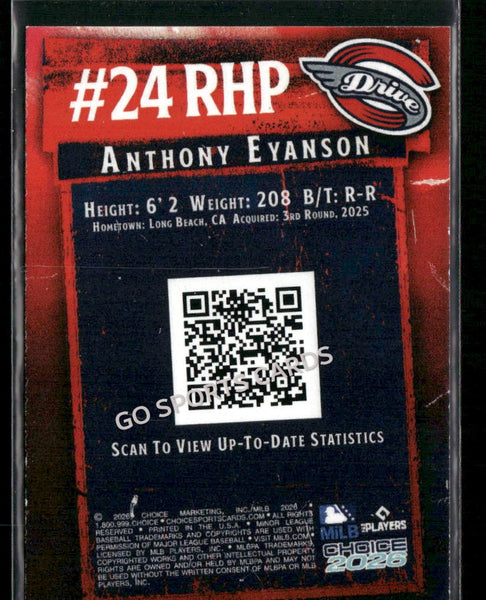 2026 Greenville Drive Anthony Eyanson