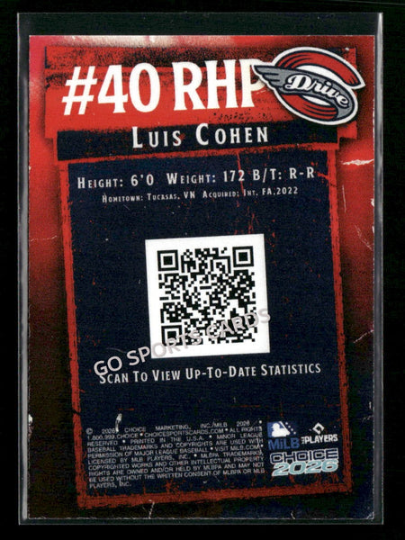 2026 Greenville Drive Luis Cohen