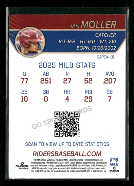 2026 Frisco RoughRiders Ian Moller