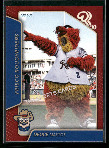 2026 Frisco RoughRiders Deuce Mascot