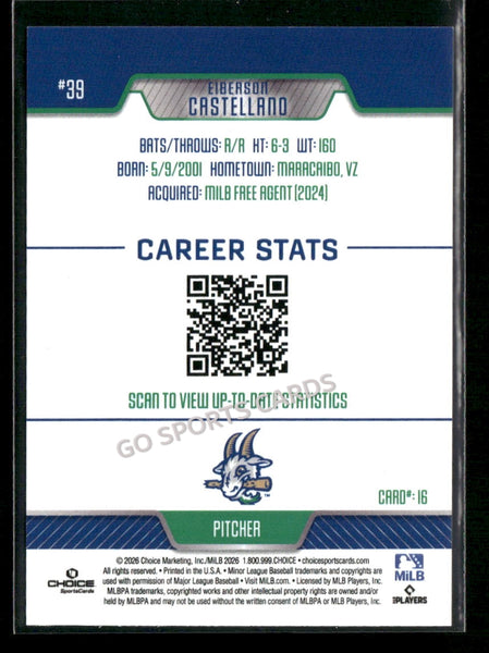 2026 Hartford Yard Goats Eiberson Castellano